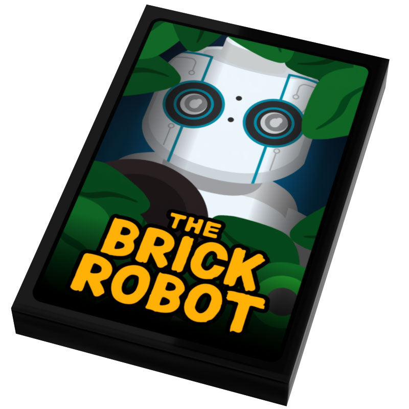 The Brick Robot Movie Cover (2x3 Tile)  - B3 Customs