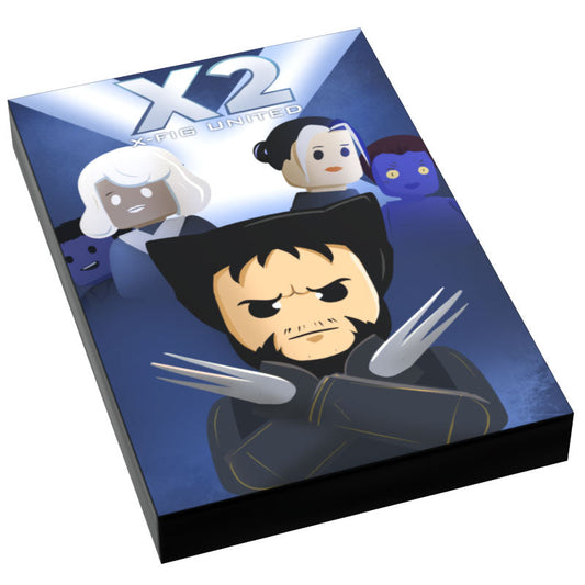 X2: X-Fig United Movie Cover (2x3 Tile) - B3 Customs