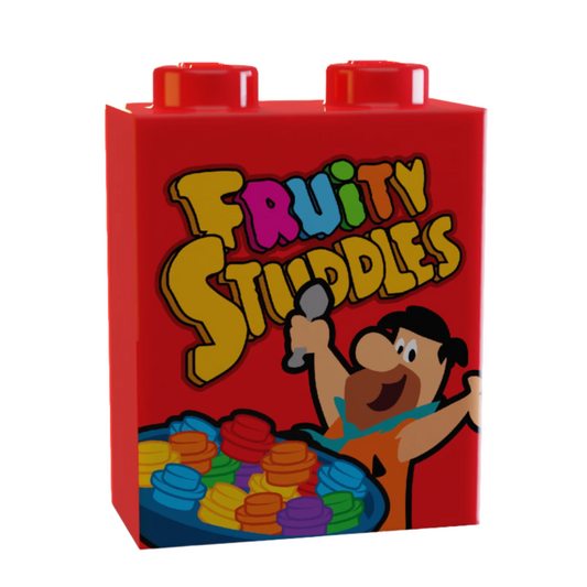 Fruity Studdles Cereal 1x2x2 Brick on LEGO part