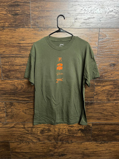 T-shirt 2pac x Primitive Skateboards Collab Tupac Shirt - L