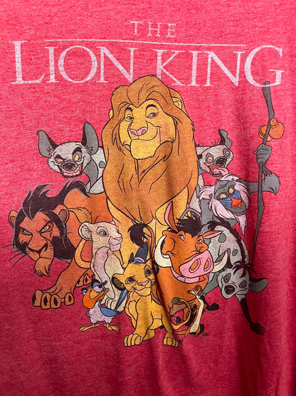 The Lion King Movie Poster Tee Full Cast Heather T-shirt XL