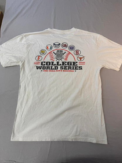 VTG College World Series T-shirt NCAA 2003 Baseball - L