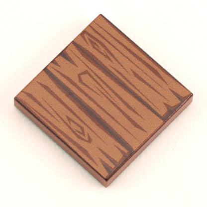 Dark Hardwood Tile Part Pack (20 Tiles) made with LEGO parts - B3 Customs