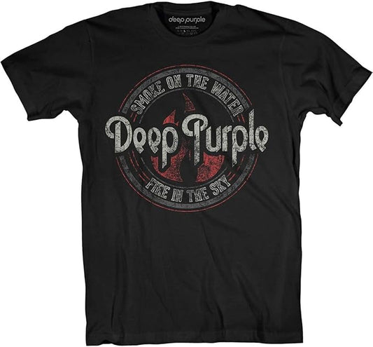 Deep Purple Band T-shirt - Smoke on the Water Fire in the Sky Tee