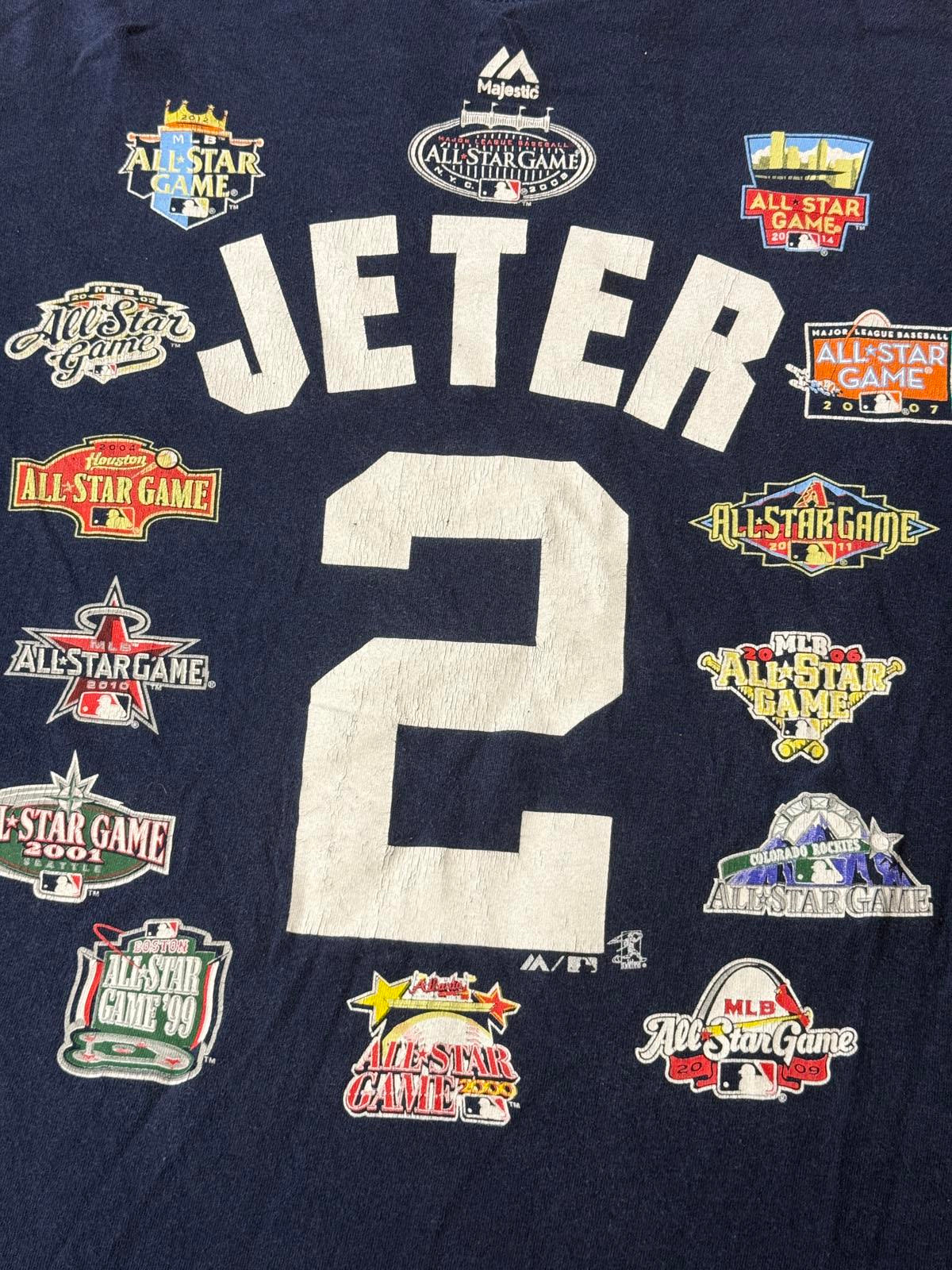 Derek Jeter T-shirt Jersey - All Star Game Appearances #2 XL