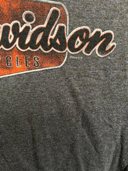 T-shirt Harley Davidson Surfboard Flames Bald Eagle Surf Tee