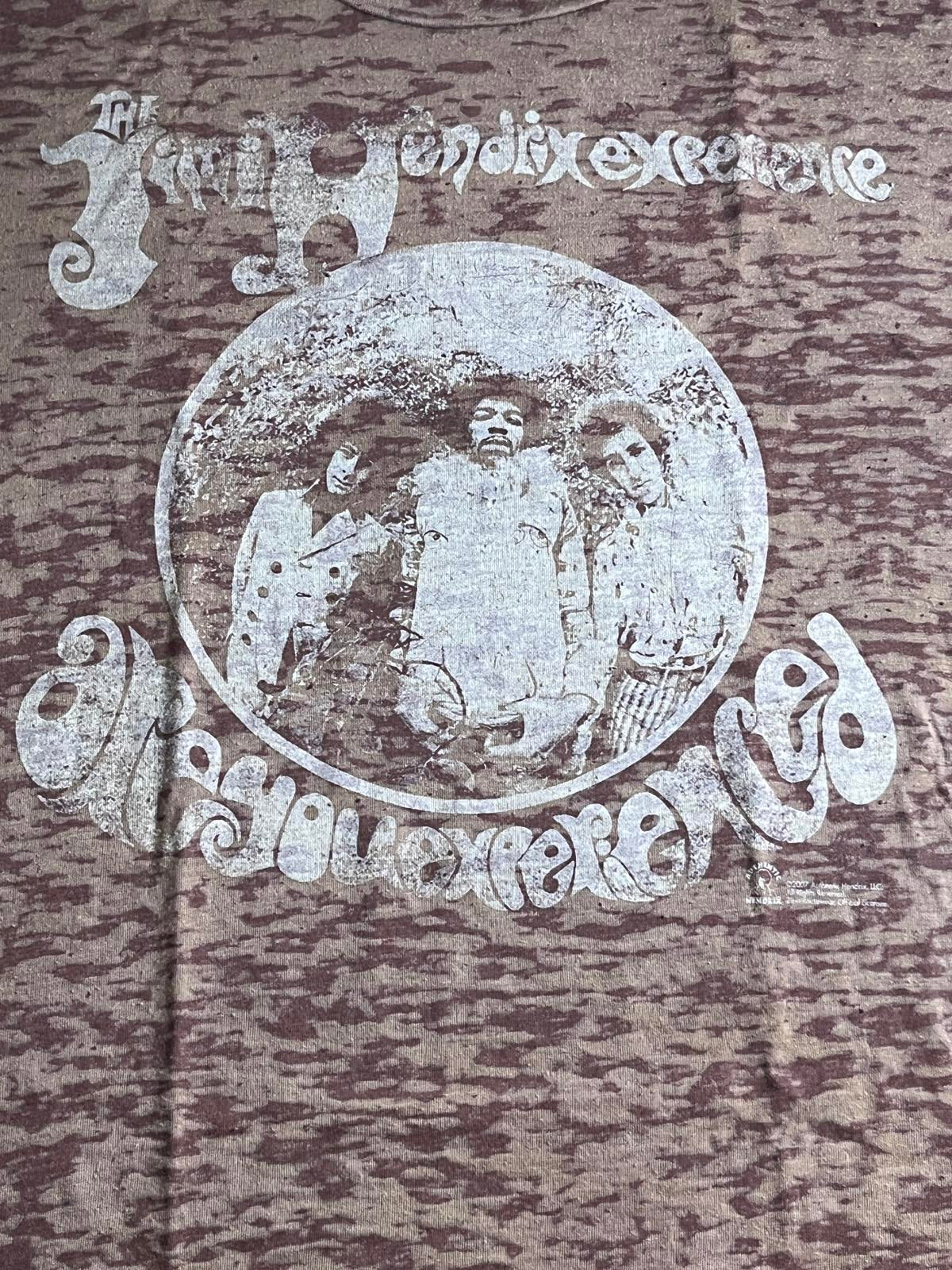 Vintage Jimi Hendrix Experience T-shirt Burn Out Tee XL