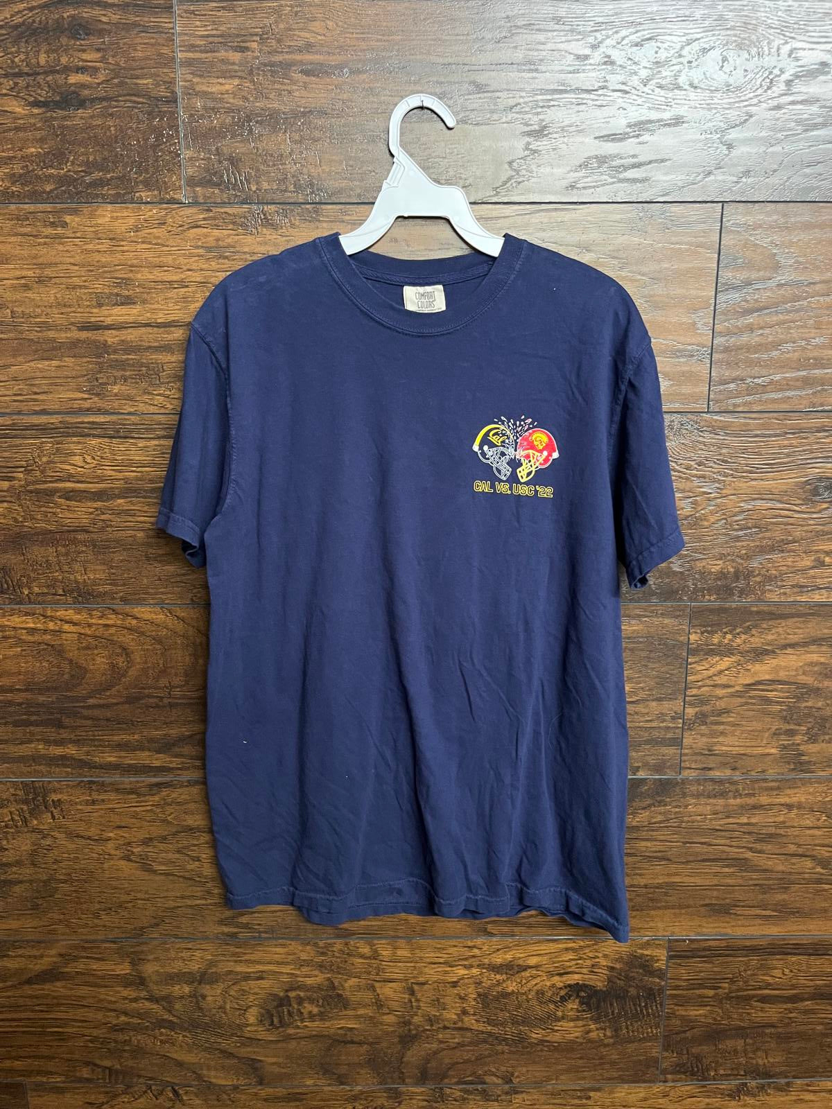 College Football Tee USC vs Cal 2022 T-shirt Helmet Tee -M