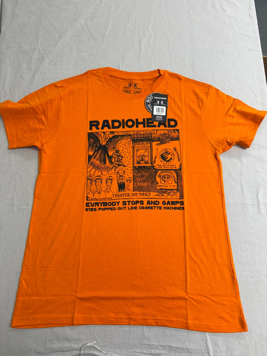 Radiohead Gawps Orange T-shirt - Waste Clothing