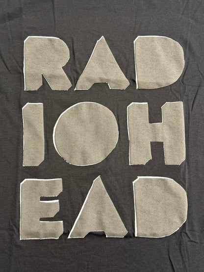 Radiohead Band T-shirt Debossed - Fabric Lettering Waste Clothing