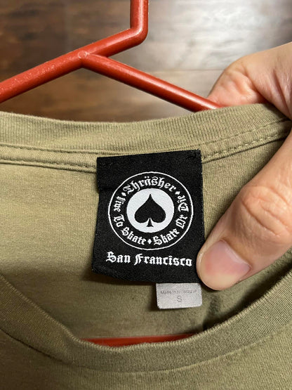 Thrasher Skateboard Magazine T-shirt - Military Green - S