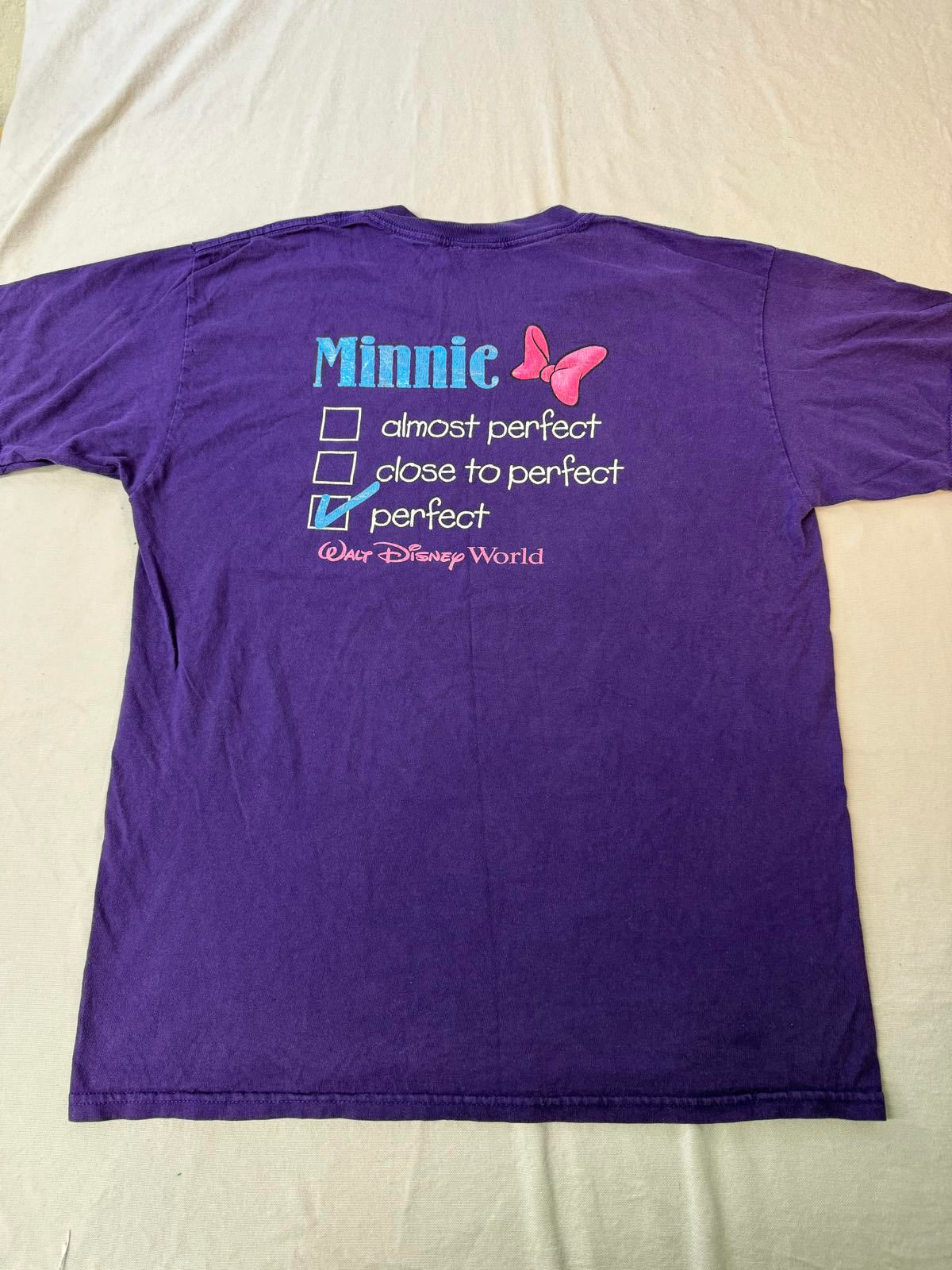 Minnie Mouse T-shirt Perfect Walt Disney World Tee - L