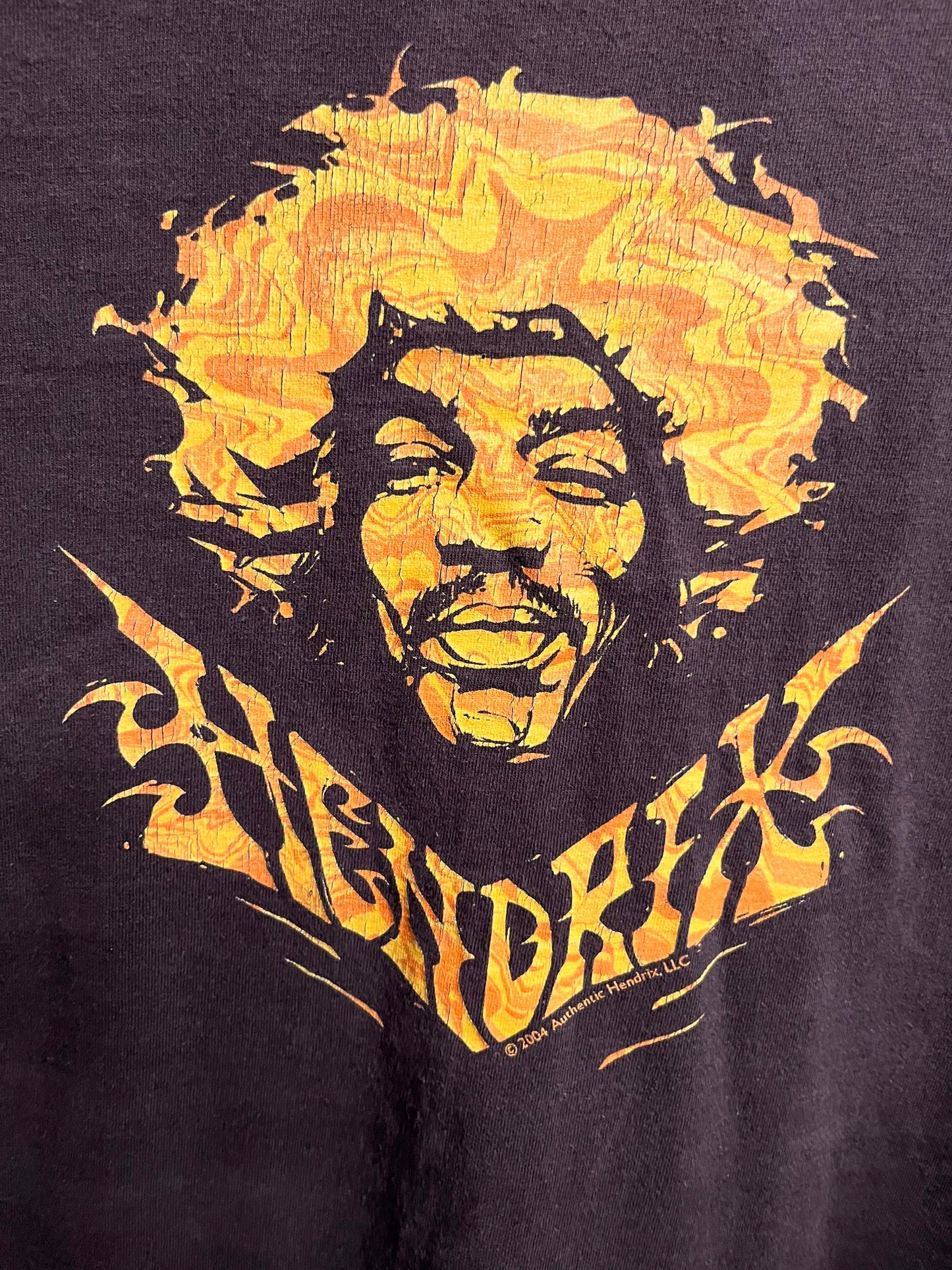 Vintage Jimi Hendrix Head T-shirt - Autograph Shirt XL