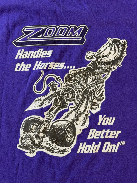 Zoom You Better Hold On Handle Horses - Biker Art Tee 2XL