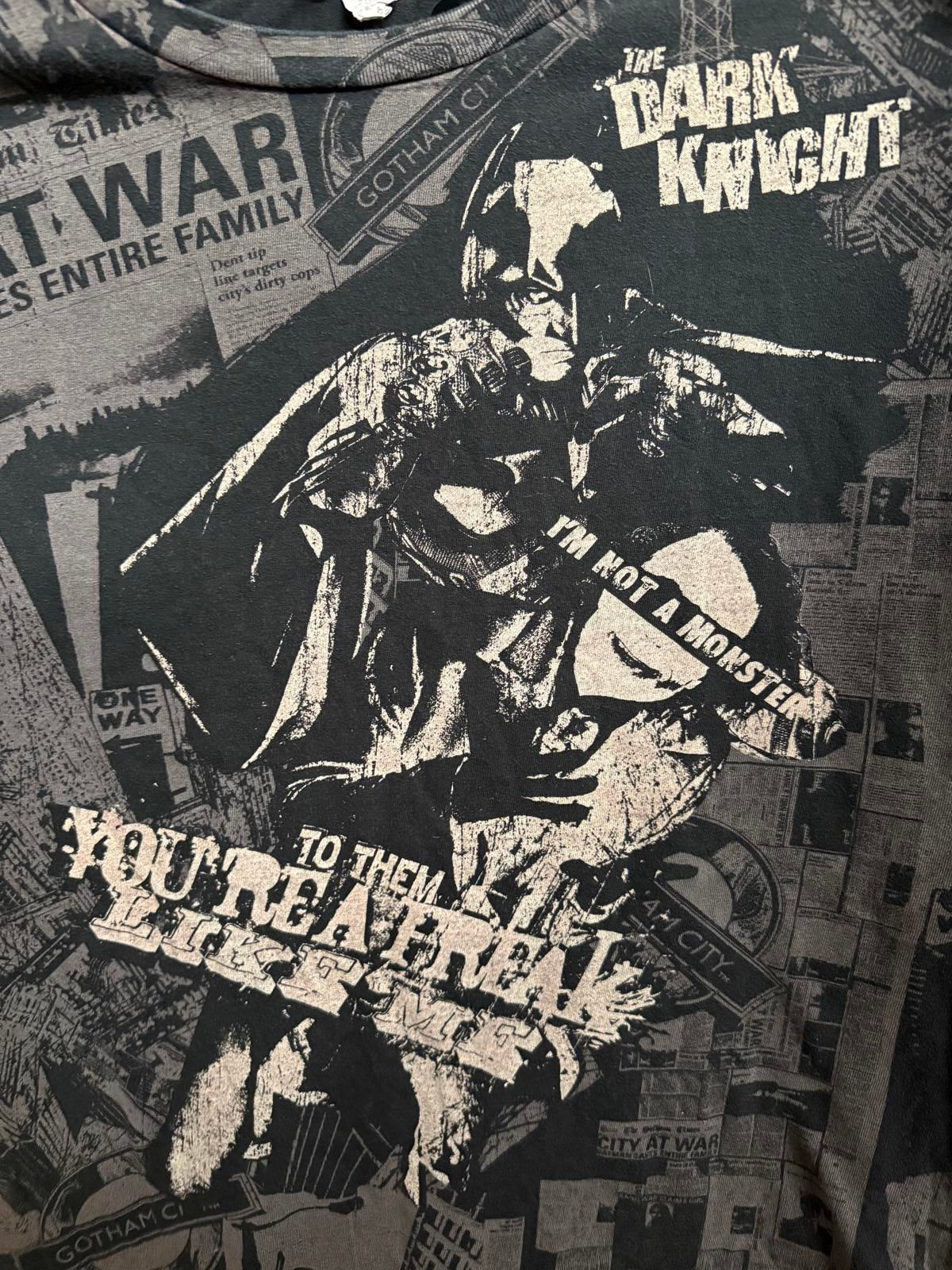 The Dark Knight Movie Promo T-shirt - AOP Batman Joker - XXL