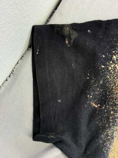 Vintage 80s Biker Skull Tshirt Born Bad to Tha Bone Thrashed