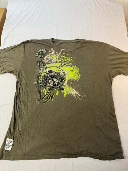 Y2K Cardboard Robot Movie T-shirt Mason Brown Tee - XXL