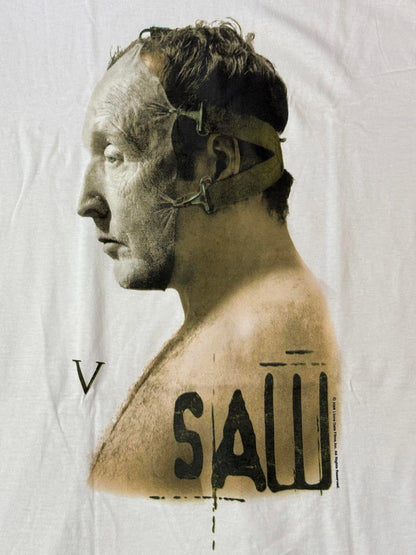 Saw 5 Movie Shirt  Five Jigsaw Mask Tobin Bell- S