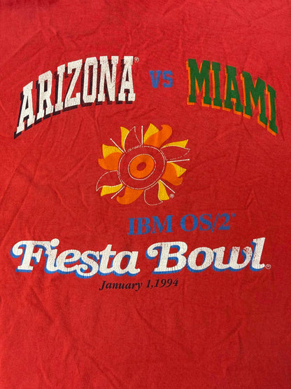 VTG T-shirt University of Arizona Miami Fiesta Bowl 1994 L