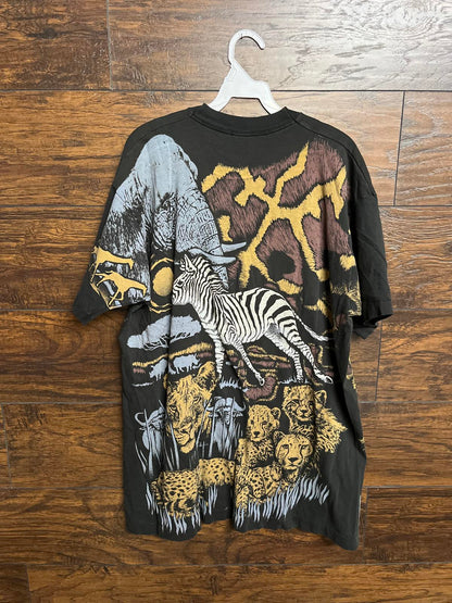 VTG Nature AOP Tee - African Safari Harleyquin T-shirt XL