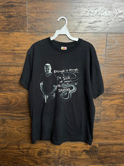 Snakes on a Plane Movie Promo T-shirt Samuel L Jackson Tee L