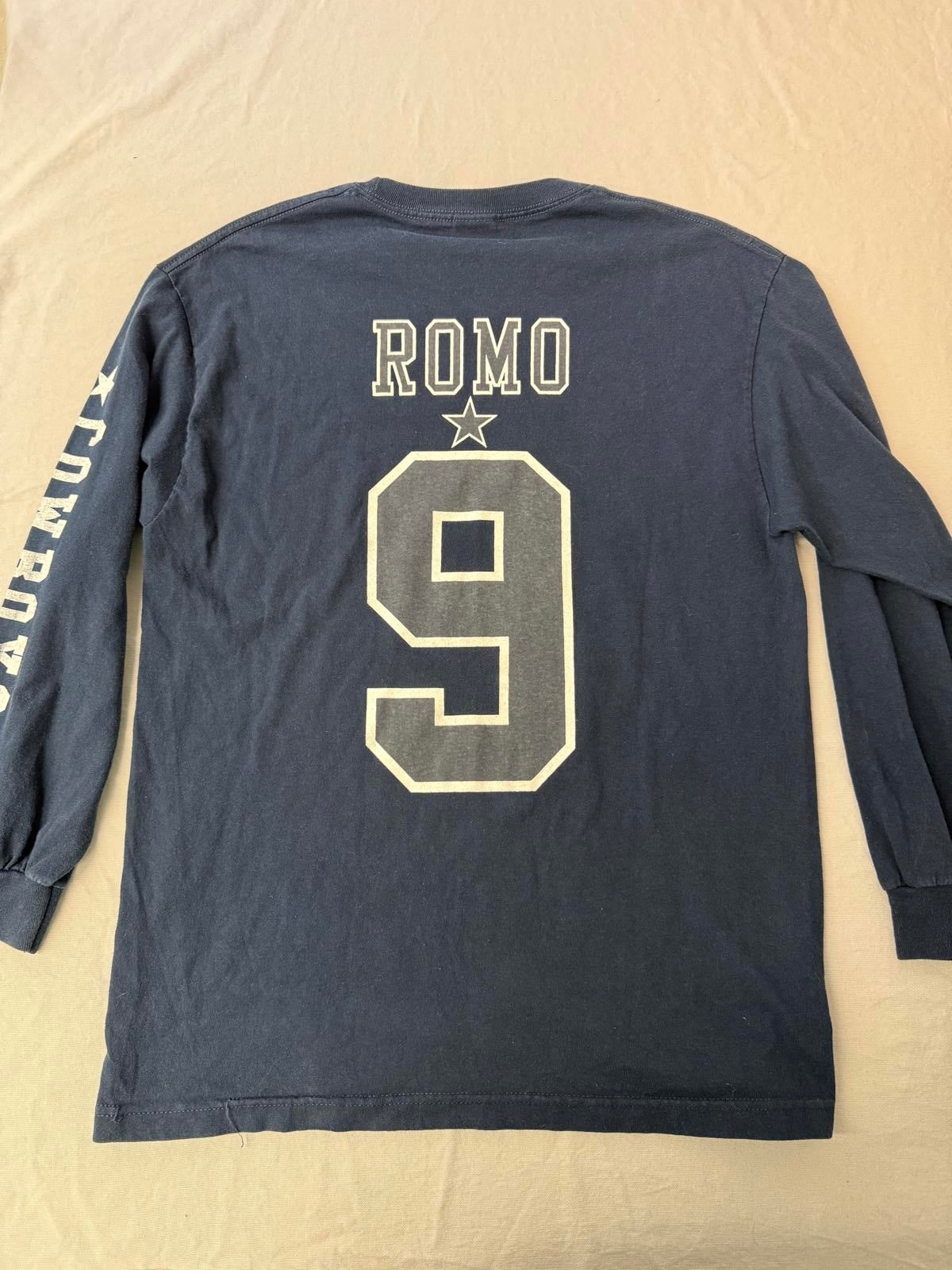 Y2K NFL Cowboys #9 Tony Romo Jersey Long Sleeve Tee L