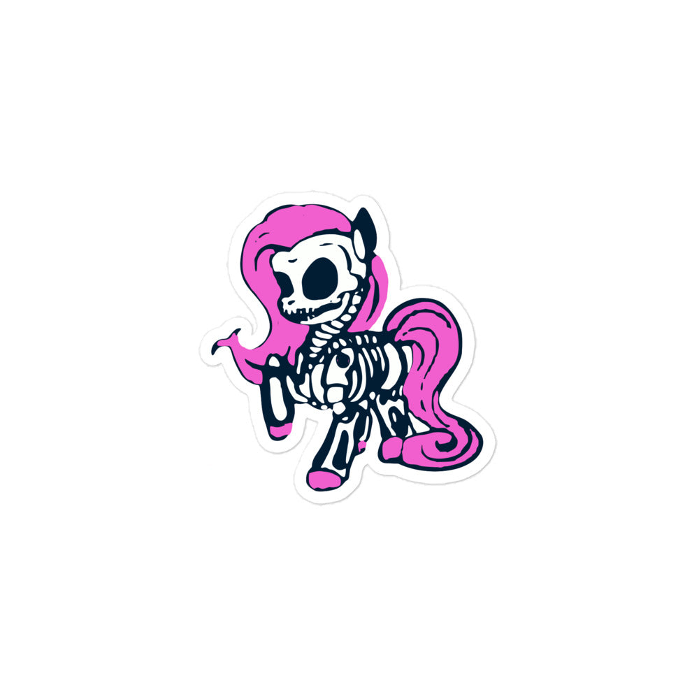 Pink Zom-Pony Bubble-free stickers