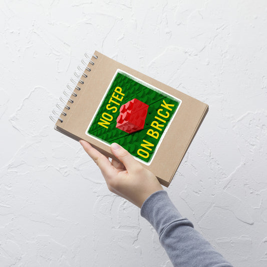 No Step on Brick Bubble-free stickers