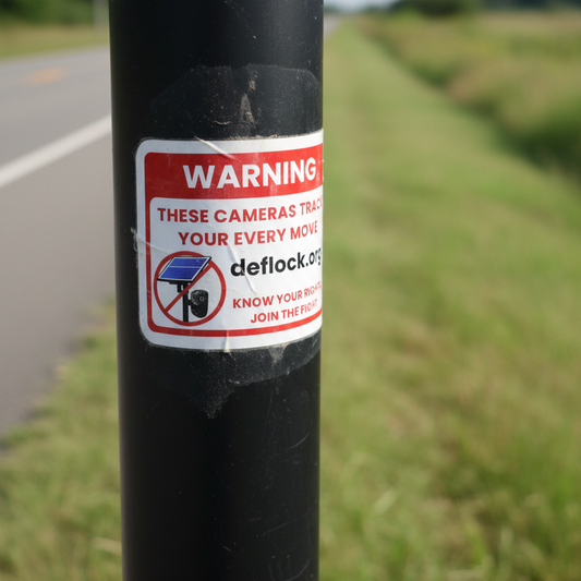 Warning Sign - Deflock.org vinyl decals