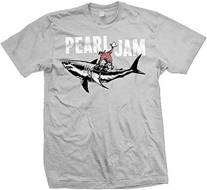 Pearl Jam Vedder Shark Cowboy Mens T-shirt Officially Licensed