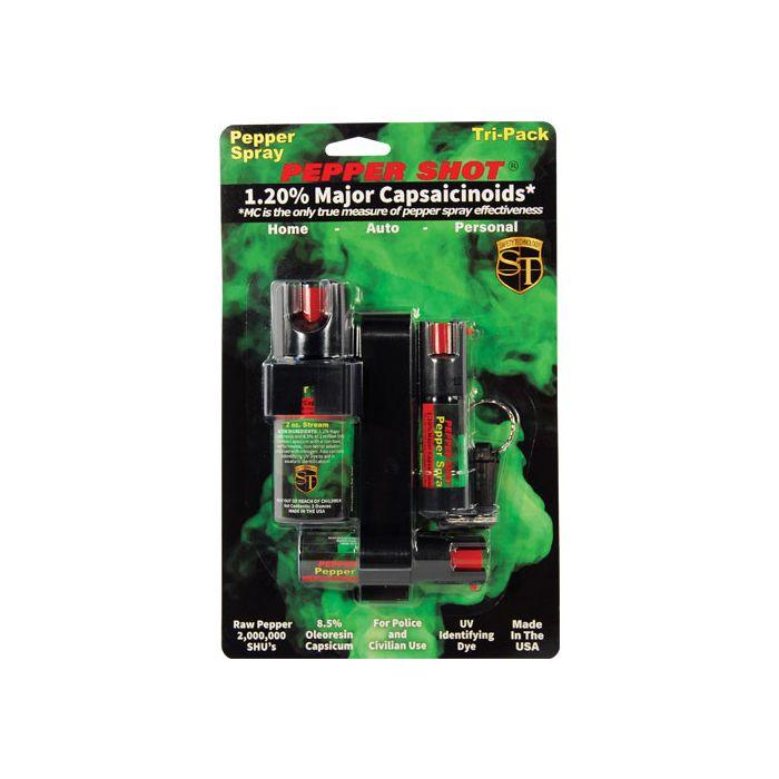 Pepper Shot 1.2% MC Tri-pack pepper spray
