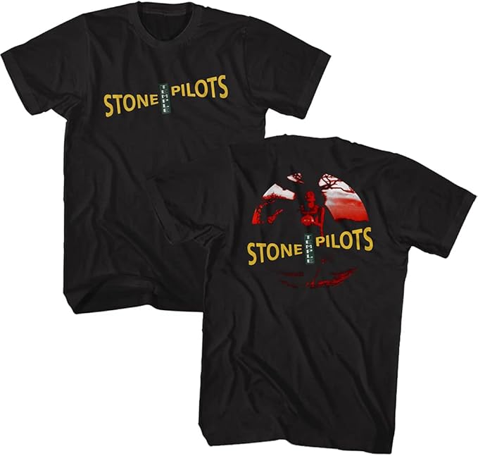 Stone Temple Pilots Mens T-shirt- Core Album STP Tee - 2 Sided