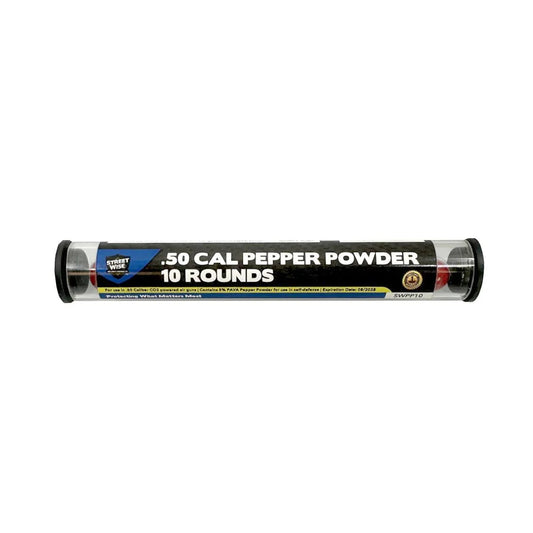 Streetwise Heat Pistol Pepper launcher .50 caliber 5% PAVA pepper ball projectiles (tube of 10).