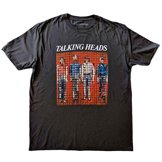 Talking Heads Pixel Band Portrait David Byrne Mens T-shirt