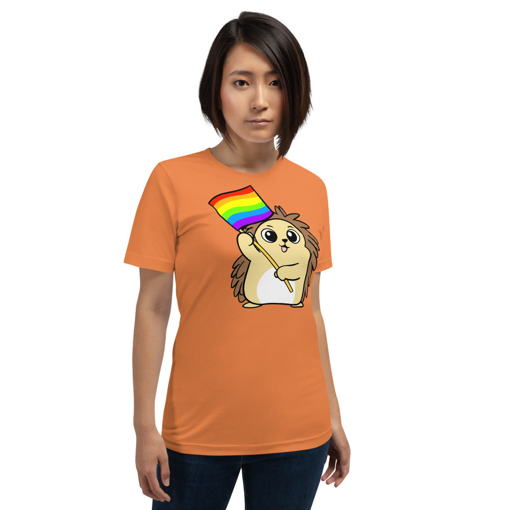 LGBTQ Cartoon Porcupine Short-Sleeve Unisex T-Shirt