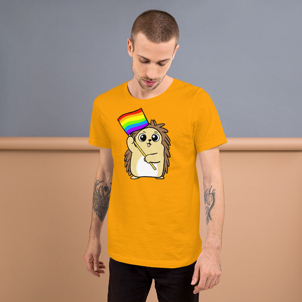 LGBTQ Cartoon Porcupine Short-Sleeve Unisex T-Shirt