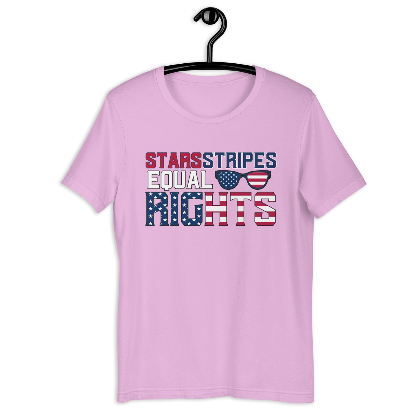 Stars Stripes Equal RIghts Unisex t-shirt