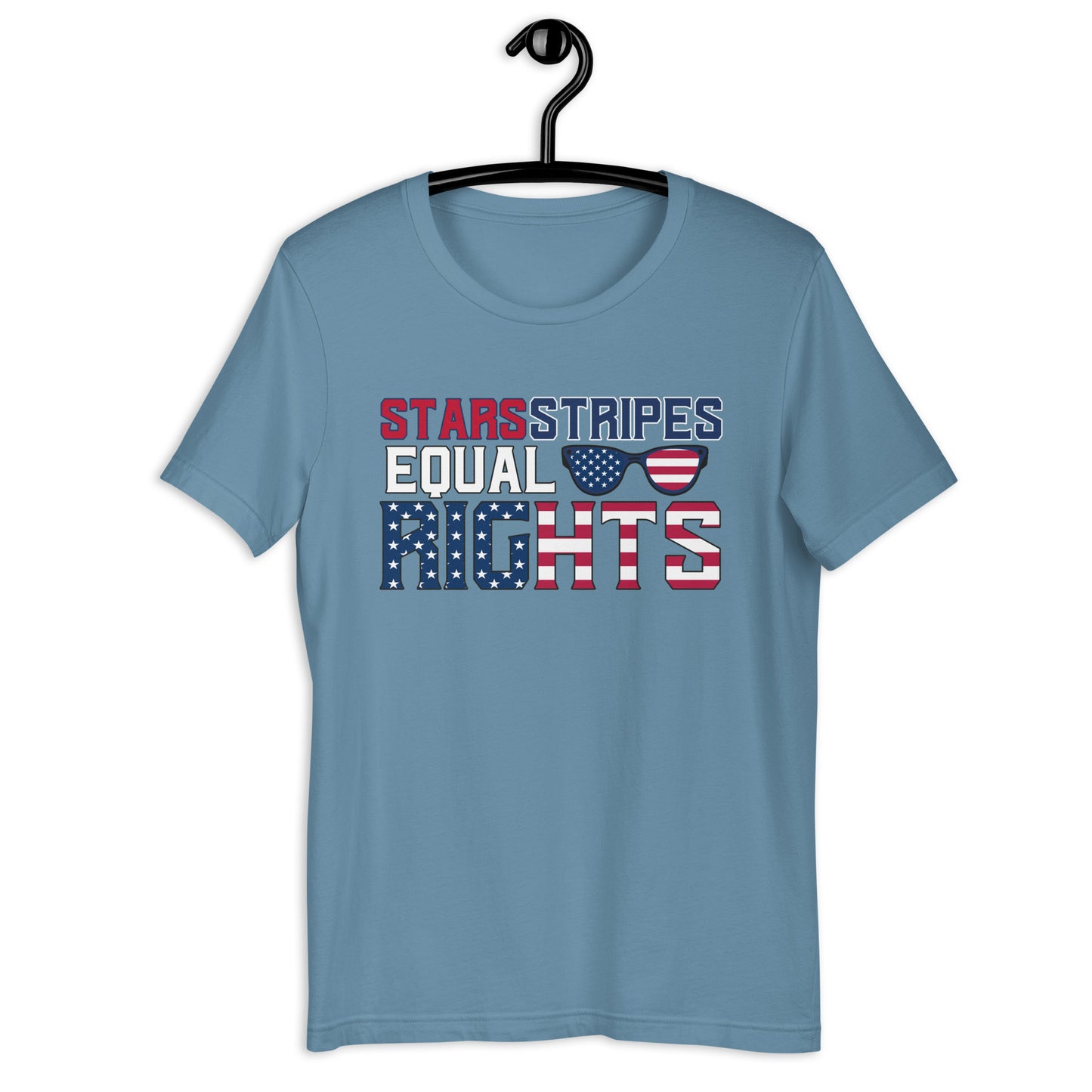 Stars Stripes Equal RIghts Unisex t-shirt