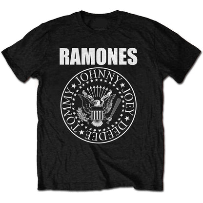 Ramones Seal Band Mens T-shirt- Hey Ho Let's Go