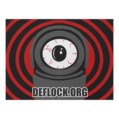Deflock Spiral- deflock.me Yard sign