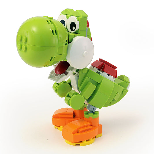 Friendly Green Dinosaur MOC made using LEGO parts